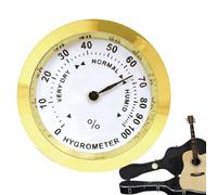 Igrometro Analogico - Igrometro Del Termometro Per Interni | Indicatore Di Umidità In Acciaio Premium | Monitor Di Temperatura E Umidità Con Funzionamento Meccanico | Preciso