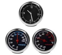 Igrometro automobilistico - orologio da quarzo 4x4x4cm, termometro per per auto, misuratore di temperatura delle auto e kit orologio | Auto Interior Mini Quartz Orol ogio Das