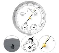 Igrometro digitale 3 in 1 termometro barometro con interno/esterno, umidità e pressione atmosferica, alluminio-magnesio A