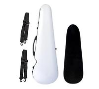 Igrometro Incorporato Per Custodia Per Violino Portatile A Grandezza Naturale 4/4 Bianca Con 2 Supporti Per Arco Professionale Custodia per Violino