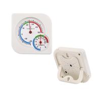 Igrometro, Mini igrometro con doppio quadrante, termometro for test di umidità e temperatura for uso domestico meccanico per serra, seminterrato, incubatrice per rettili, armadio