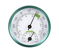 Igrometro, Mini termometro in acciaio inossidabile con misurazione automatica for misuratore di temperatura e umidità for ufficio domestico per serra, seminterrato, incubatrice per rettili, (Green 2#)