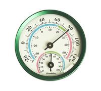 Igrometro, Mini termometro in acciaio inossidabile con misurazione automatica for misuratore di temperatura e umidità for ufficio domestico per serra, seminterrato, incubatrice per rettili, (Groen)