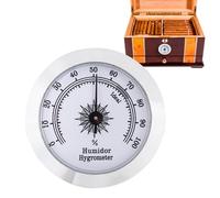 Igrometro Per Humidor Per Sigari -Mini Igrometro Per Sigari Rotondi, Igroetro Da 50 Mm Per Humidor Scatola Per SigarIi Lattina Per SigarIi, Per Rotondi Di Precisione Per Scatole