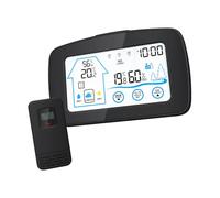 Igrometro per interni ed esterni con LCD a colori, allarme aperto e tendenza della temperatura, indicatori di comfort monitor digitale di umidità della temperatura
