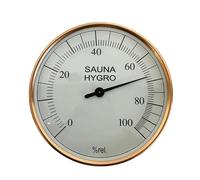 Igrometro professionale Misuratori di temperatura per la casa Sauna Room ABS Costruzione in metallo Montaggio a parete Installazione Igrometro a parete