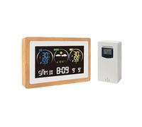 Igrometro Stazione Meteorologica Wireless for Interni Ed Esterni Termometro Igrometro Previsioni Meteorologiche con Funzione di Proiezione Alta Precisione