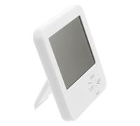 Igrometro Termometro Digitale Bianco, Plastico, Portatile 9,9x8,4x1,5cm | Display Chiaro a Grandi Cifre, Multifunzionale, per Aria Interna e Armadietto, Uso Farmacia e Bimbi