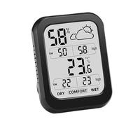 Igrometro Termometro Igrometro Digitale for Interni, Misuratore di Temperatura E umidità Accurato for La Casa, Monitor ℃/℉, Commutazione con Display Meteo Alta Precisione