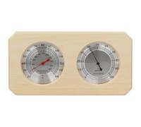 Igrometro Termometro Sauna, Attrezzature, Accessori Sauna, Temperatura Umidità Interna, 1 in 2 Igrotermografo Sauna in Legno