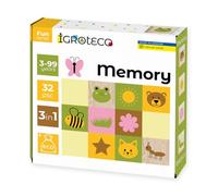 Igroteco® Gioco di memoria in legno per bambini dai 3 anni in su: gioco educativo Montessori con animali - Promuove la memoria e la concentrazione