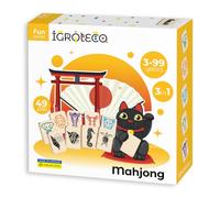 Igroteco® Mahjong per bambini in legno - gioco educativo con abitanti marini e animali selvatici, promuove logica e memoria, giocattolo durevole per casa e asilo