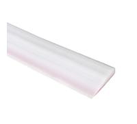 IGTOPS Profilo di compensazione, profilo di transizione autoadesivo, guida di transizione, rampa per soglia in silicone, rampa per sedie a rotelle, per porte e bagno (bianco, 5 x 1 x 200 cm)