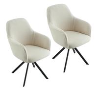 IGTOPS Set di 2/4 coprisedie elasticizzati per sedia da ufficio, sedia da computer, sedia girevole, universale, con bracciolo, rimovibile, lavabile, per casa e soggiorno, sala da pranzo, hotel (2,