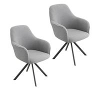 IGTOPS Set di 2/4 coprisedie elasticizzati per sedia da ufficio, sedia da computer, sedia girevole, universale, con bracciolo, rimovibile, lavabile, per casa e soggiorno, sala da pranzo, hotel (2,
