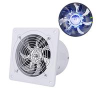 IGTOPS Ventilatore a tubo assiale, diametro 100 mm, ventola di scarico, ventilatore industriale, resistente al calore, per bagno, WC, cucina, serra, tenda, garage, bianco (bianco 150 mm-A)