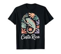 Iguana Costa Rica, divertente giungla tropicale e rettili design Maglietta
