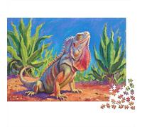 Iguana Puzzle 1000 Pezzi Puzzle Per Adulti E Ragazzi The Land of The Desert Puzzle Difficile Sfida ManiSul Gioco Regalo Per Amore E Amico 1000pcs (75x50cm)