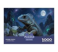 Iguana Rettile selvatico Animale 1000 Pezzi Adulto Puzzle Jigsaw Per Gioco Familiare Decorazione Interna Unica Regalo Per Amore E Amico Divertimento Gioco Stress Relief 70x50cm/1000pcs