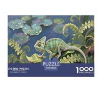 Iguana Rettile selvatico Per Adulti Puzzle 1000 Pezzi Animale Jigsaw Gioco Education Decorazione Interna Unica Per Gioco Familiare Regalo Per Amore E Amico Stress Relief 38x26cm/1000pcs