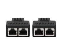 IGUATU 2 Porte RJ45 Splitter Adattatore LAN Rete Ethernet Extender Connettore Lot 2Pcs