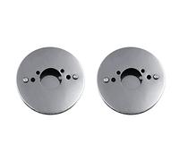 IGUATU 2 PZ Auto Cromato Pancake Alto Flusso D'aria Filtro Per Tutti 1.25 Pollice SU HS2 Carburatori 14X3cm