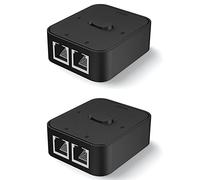 IGUATU 2X 2 porte Gigabit Network Switch RJ45 Splitter di rete Extender Selettore Power Free 2 Way Adattatore Connettore