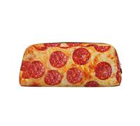 IguaTu Astuccio con tavola periodica degli elementi, astuccio in pelle con cerniera, astuccio tridimensionale, borsa cosmetica di grande capacità, 3d Pizza Pepperoni, Taglia unica, Zaino per la scuola