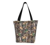 IguaTu Borsa a tracolla da donna con stampa di pattini a rotelle a colori, borsa a tracolla leggera di grande capacità, con cerniera, per shopping, viaggi e uso quotidiano, Freddo albero camouflage