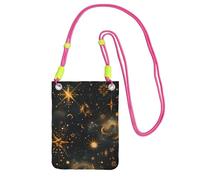 IguaTu Borsa a tracolla per telefono da donna moderna di metà secolo con forme a goccia borsa a tracolla leggera in twill impermeabile piccola borsa da viaggio, Modello magico, Taglia unica