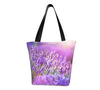 IguaTu Candy land - Borsa a tracolla casual da donna, grande capacità, leggera, con cerniera, per shopping, viaggi e uso quotidiano, Romantico viola lavanda, Taglia unica