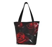 IguaTu Candy land - Borsa a tracolla casual da donna, grande capacità, leggera, con cerniera, per shopping, viaggi e uso quotidiano, Rosa rossa., Taglia unica