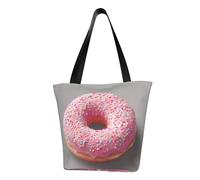 IguaTu Elefante e giraffa Borsa a tracolla casual da donna, grande capacità, leggera, con cerniera, per shopping, viaggi e uso quotidiano, Ciambella, Taglia unica