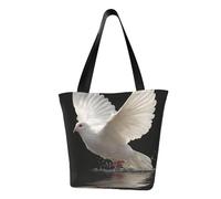 IguaTu Flying Dove - Borsa a tracolla casual da donna, grande capacità, leggera, con cerniera, per shopping, viaggi e uso quotidiano, Colomba volante, Taglia unica