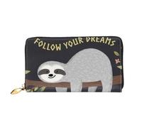 IguaTu Follow Your Dreams - Portafoglio da donna, in pelle, alla moda e resistente, con 12 scomparti per carte di credito e scomparti multipli, Segui i tuoi sogni., Taglia unica