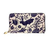 IguaTu Hammerhead Sharks - Portafoglio da donna in pelle, alla moda e resistente, con 12 scomparti per carte di credito e scomparti multipli, Motivo pipistrello, Taglia unica