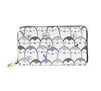 IguaTu Hammerhead Sharks - Portafoglio da donna in pelle, alla moda e resistente, con 12 scomparti per carte di credito e scomparti multipli, Simpatico pinguino., Taglia unica