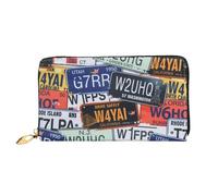 IguaTu Hammerhead Sharks - Portafoglio da donna in pelle, alla moda e resistente, con 12 scomparti per carte di credito e scomparti multipli, Targa., Taglia unica