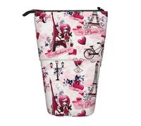 IguaTu Mazzo di narcisi, astuccio estensibile, organizer telescopico per cancelleria, tessuto Oxford resistente, multiuso, per penne, trucco, Paris Torre Eiffel Francia, taglia unica, Beauty case
