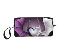 IguaTu Organizer portatile con draghi viola e bianchi, borsa da viaggio con cerniera, organizer per tutti i giorni