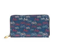 IguaTu Portafoglio da donna con bouquet di narcisi, alla moda e resistente, in pelle, con 12 scomparti per carte di credito e scomparti multipli, Biciclette Bicicletta Ciclismo, Taglia unica