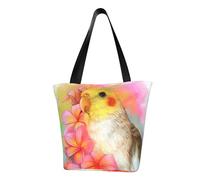 IguaTu Simpatica borsa a tracolla da donna con calopsitta, casual, di grande capacità, leggera, con cerniera, per shopping, viaggi e uso quotidiano, Carino Cockatiel, Taglia unica