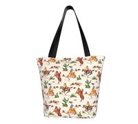 IguaTu Simpatica borsa a tracolla da donna con calopsitta, casual, di grande capacità, leggera, con cerniera, per shopping, viaggi e uso quotidiano, Cowboy giro cavallo, Taglia unica