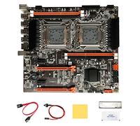 IGUATU X79 Dual CPU Scheda Madre+ SATA+ Interruttore+Deflettore+Grasso Termico+Pad Termico M.2 NVME LGA2011 (Nero, 1 Set)