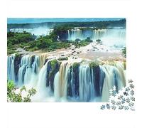 Iguazu Falls Foresta Tropicale Puzzle 1000 Pezzi Puzzle per Adulti Paesaggio Relax Arredo Casa Regalo 52x38cm/1000pcs