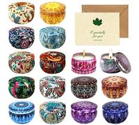 IGUGI Candele Profumate Set,16pcs Regalo Natale, San Valentino,Anniversario,Compleanno,Festa della Mamma,Bagno,Yoga