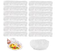 iguTrail 500 pezzi copri-freschezza elastici 39 x 25 cm, copri alimenti riutilizzabili con elastico, trasparente
