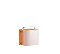IGUZZINI Polsino, design Gio Ponti (1968),lampada da tavolo LED con attacco E14, sorgente LED a bulbo inclusa, diffusori in PMMA, versione SMALL, Colore Bianco/Arancio
