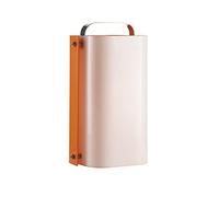IGUZZINI Polsino, design Gio Ponti (1968),lampada da tavolo LED con attacco E14, sorgente LED a bulbo inclusa, diffusori in PMMA, versione LARGE, Colore Bianco/Arancio