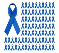 IGXX 100 Spille con Nastro Blu, Spille Ricordo per Funerali con Sicurezza, Decorazioni in Raso per il Sostegno alla Salute Mentale ed Eventi Commemorativi